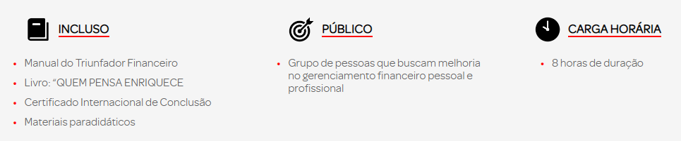 Informações MasterMind Napoleon Hill Financeiro